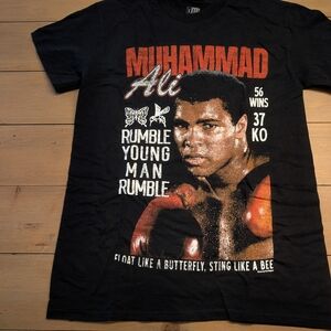 Muhammad Ali Graphic Tee Men's Small Black Shirt T-Shirt T Shirt